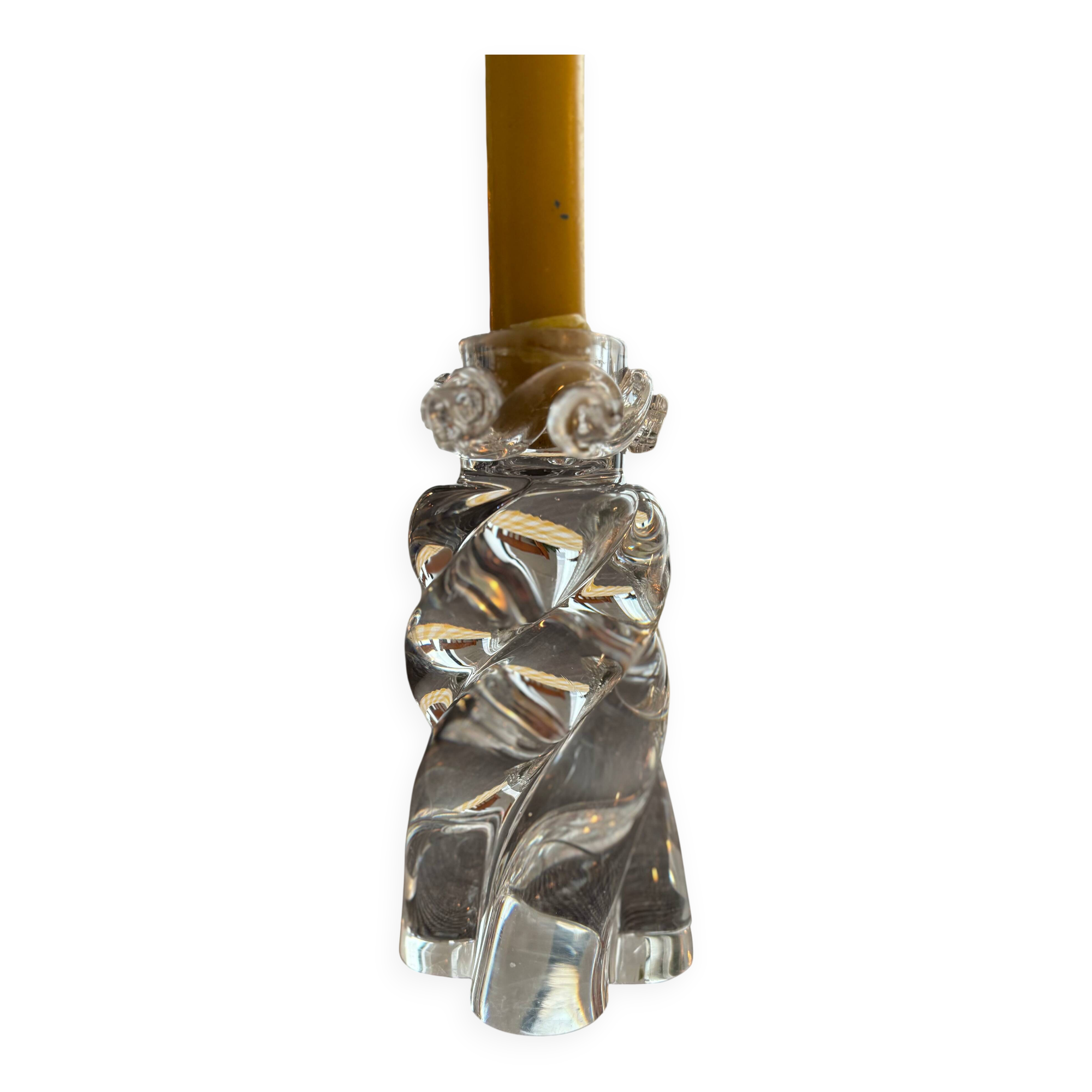 Baccarat crystal candlestick