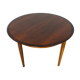 1960s MidCentury Round Extendable Rosewood Dining Table