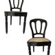 Pair of Baumann caned chairs