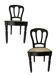 Pair of Baumann caned chairs