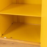 Wardrobe from the Profilsystem collection by Flötotto, 1970s, yellow HPL, beech frame