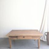 Farmhouse coffee table with drawer