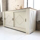 White sliding craft furniture