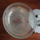 Brass ceiling light with moulded glass