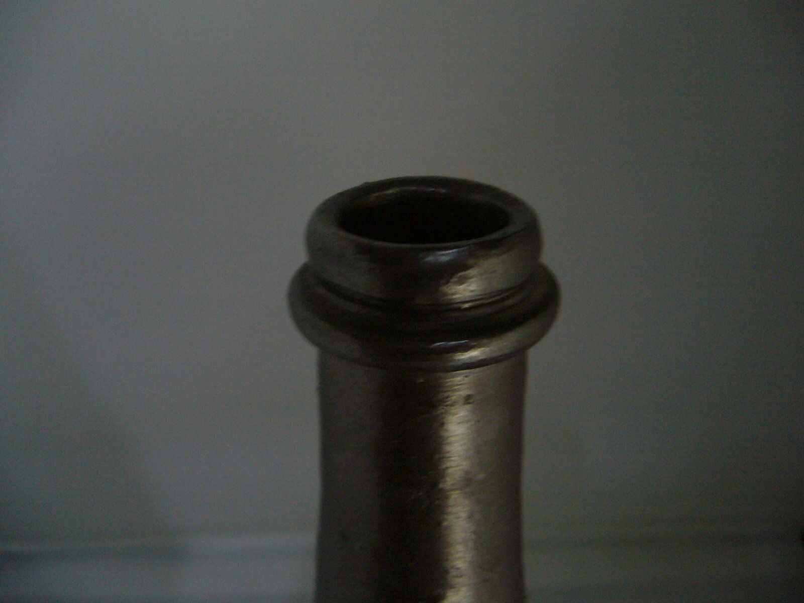 terracotta bottle varnished of particular shape