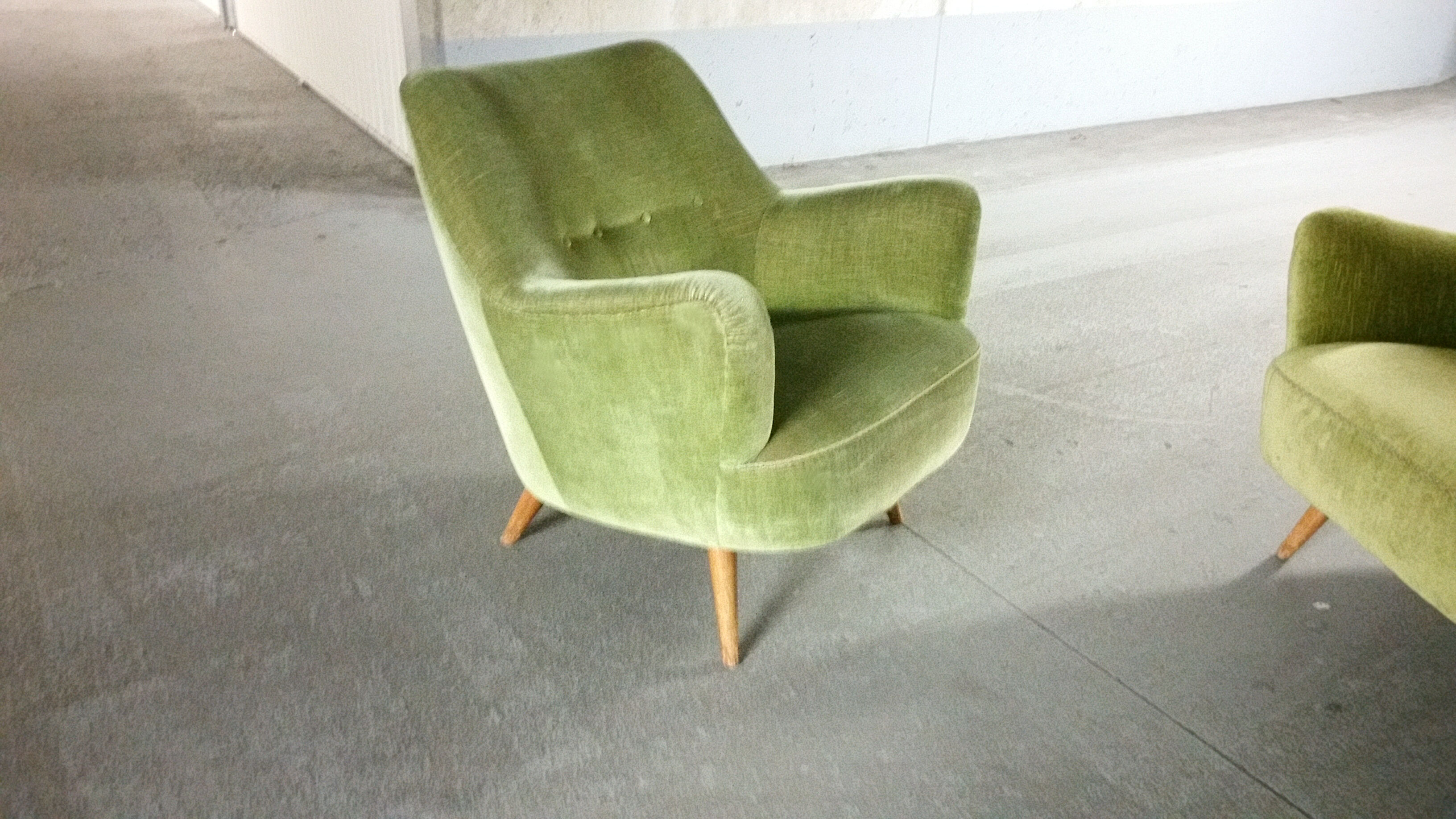 Sofa sofa year 50/60 organic iced green style Kurt Ostervig Organic Sofa