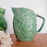 Old green slip pitcher