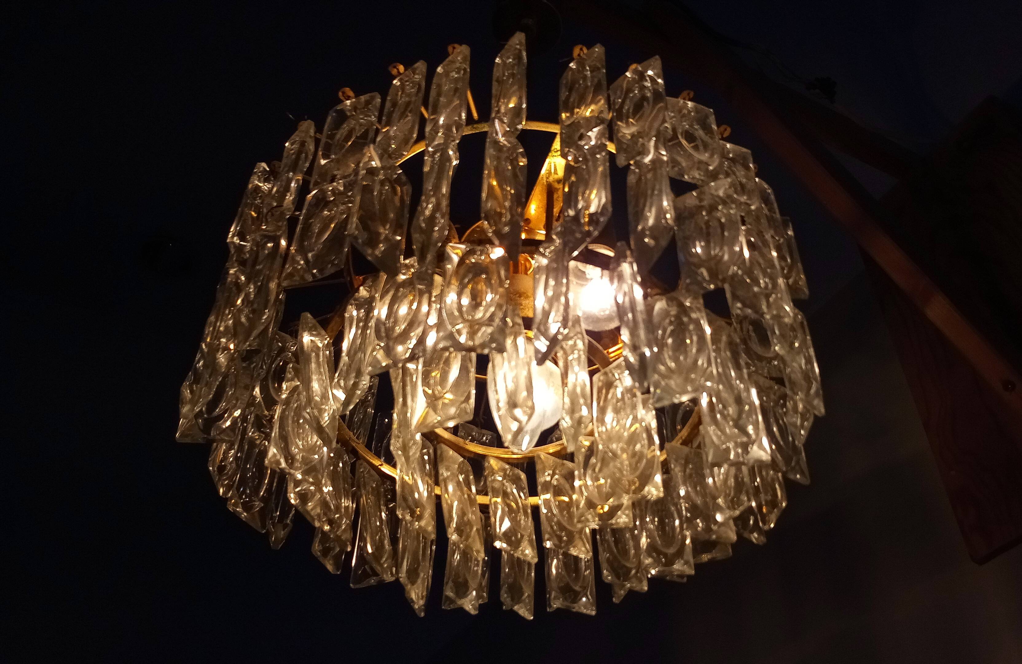 Chandelier by bakalowits & söhne, austria, 1960s