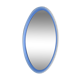 Miroir vintage années 70 Cristal Bleu Design A. Lupi pour Cristal Luxor