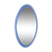 Miroir vintage années 70 Cristal Bleu Design A. Lupi pour Cristal Luxor