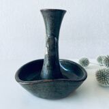 Stoneware candle holder