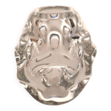 Petit vase en cristal transparent fait main, style milieu de siècle, par Börne Augustsson