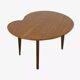 "Bean" side table in wood, 1960s