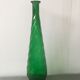 Vintage green glass vase