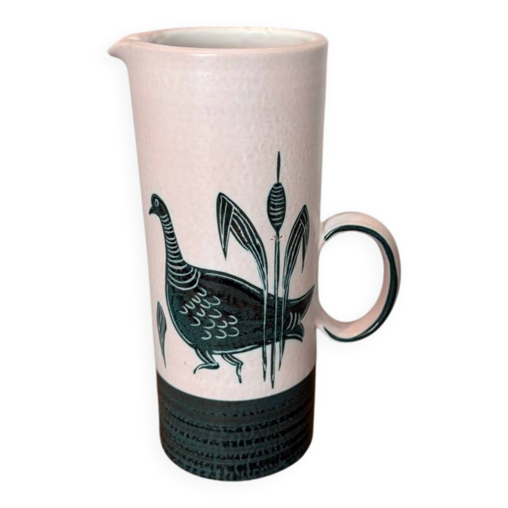 Glazed ceramic vase by Yvon Roy from Durtal, vintage 60s model.
