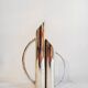 Vintage silver-plated vase by Gio Ponti, 1970.