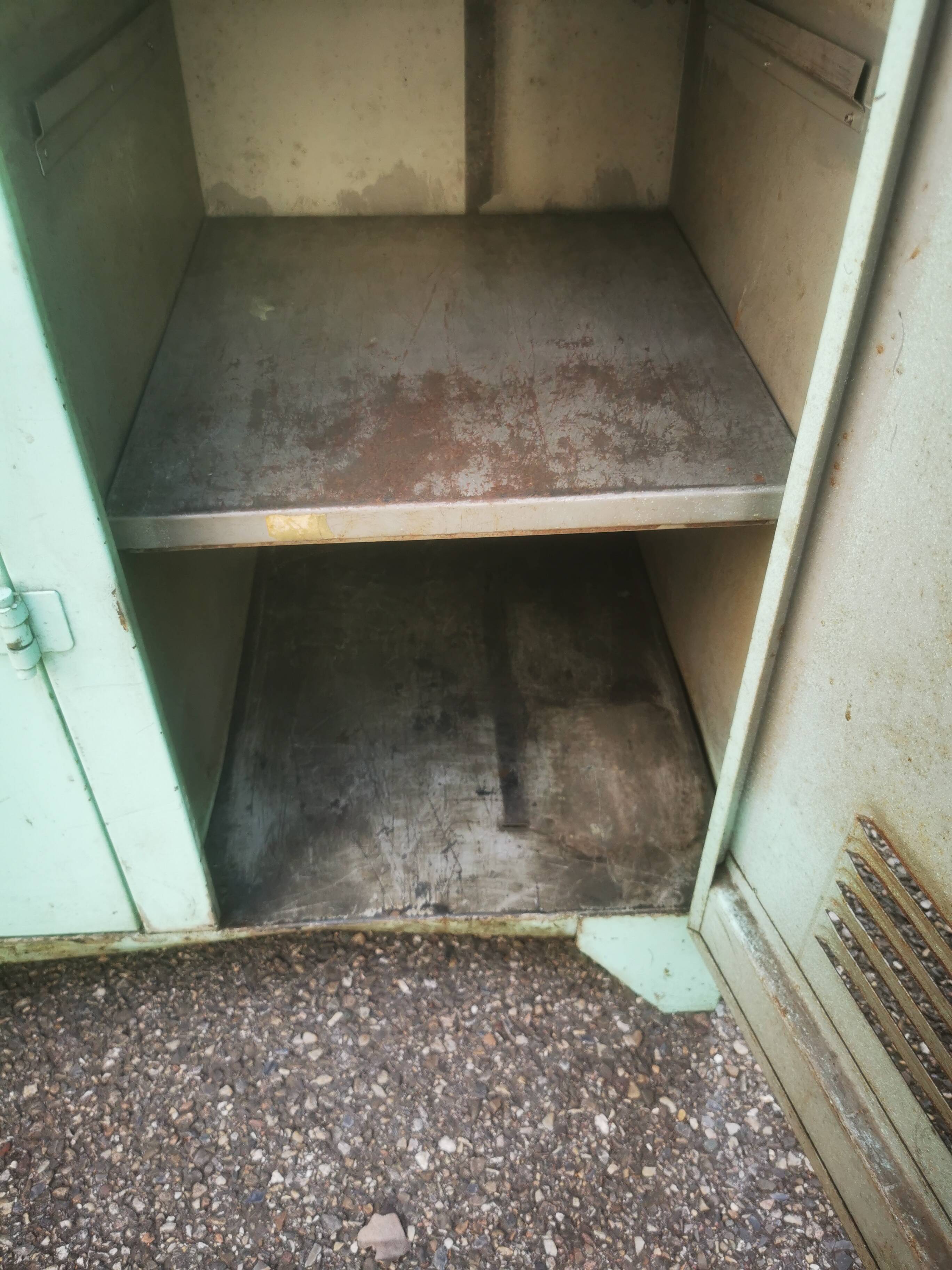 Vintage metal locker cabinet