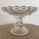 Vide-poche footed bowl in molded glass from portieux vallerysthal