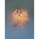 Contemporary Pink Murano Glass "Selle" Wall Sconces in Mazzega Style - A Pair