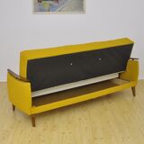 Daybed sofa with fold-out function, 1950s