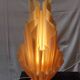 Large Corolle table lamp by Georgia Jacob - Vintage 70s