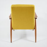Fauteuil, années 70, couleur jaune