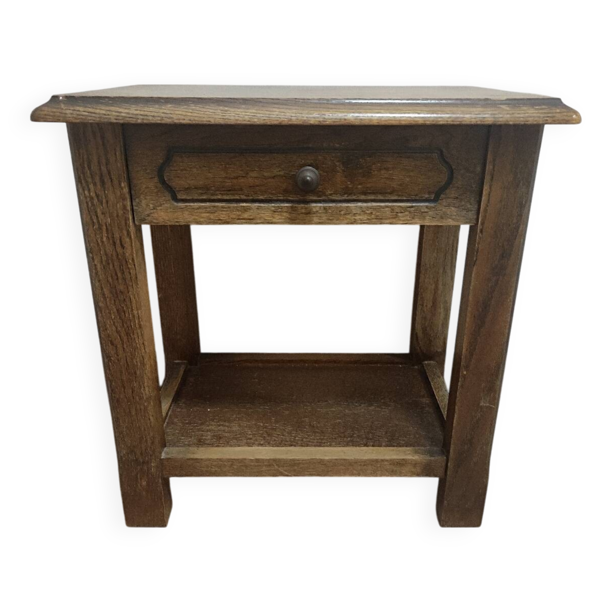 Solid wood bedside table