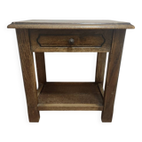 Solid wood bedside table