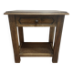 Solid wood bedside table