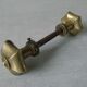 Old Pair of Bronze Door Handles Brass Metal Antique Locksmith