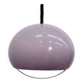 Lampe suspendue en plastique violet des années 70 de Harvey Guzzini pour Meblo.