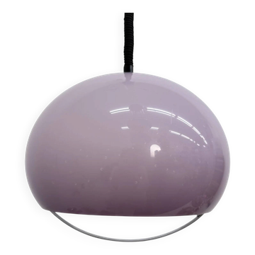 Mid-century purple plastic hanging lamp Harvey Guzzini for Meblo, 1970s