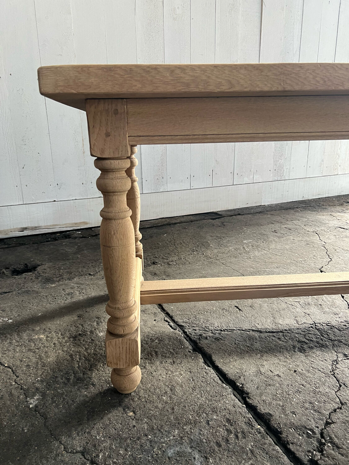 Stripped farmhouse table