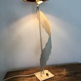 Large white wrought iron lamp