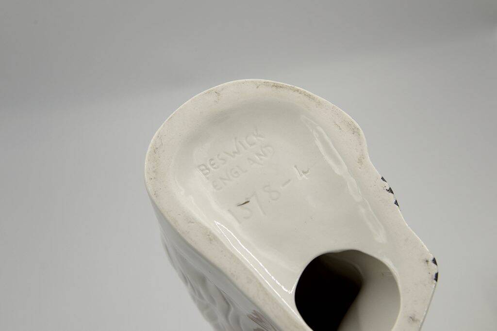 Mid-Century Staffordshire Ceramic Spaniel Mantle Dogs 1378 4 from Beswick