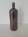 Bouteille en grès marron foncé et noir vintage