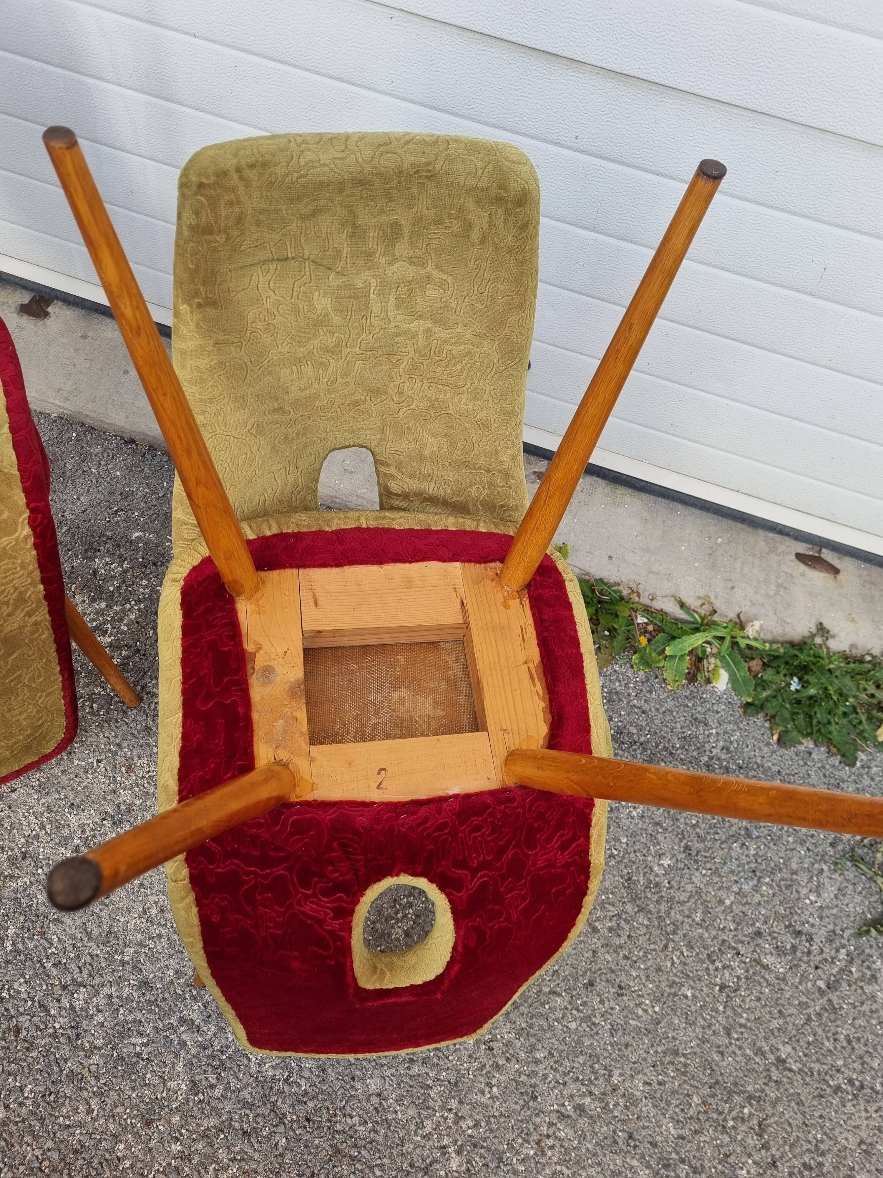 4 Miroslav Navratil chairs from 1970