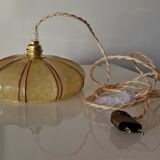 Clichy art deco glass walking lamp