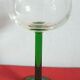 Lot 6 glasses on foot with white wine Height 16.5 cm