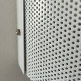 Vintage wall light, white lacquered metal, France 1980