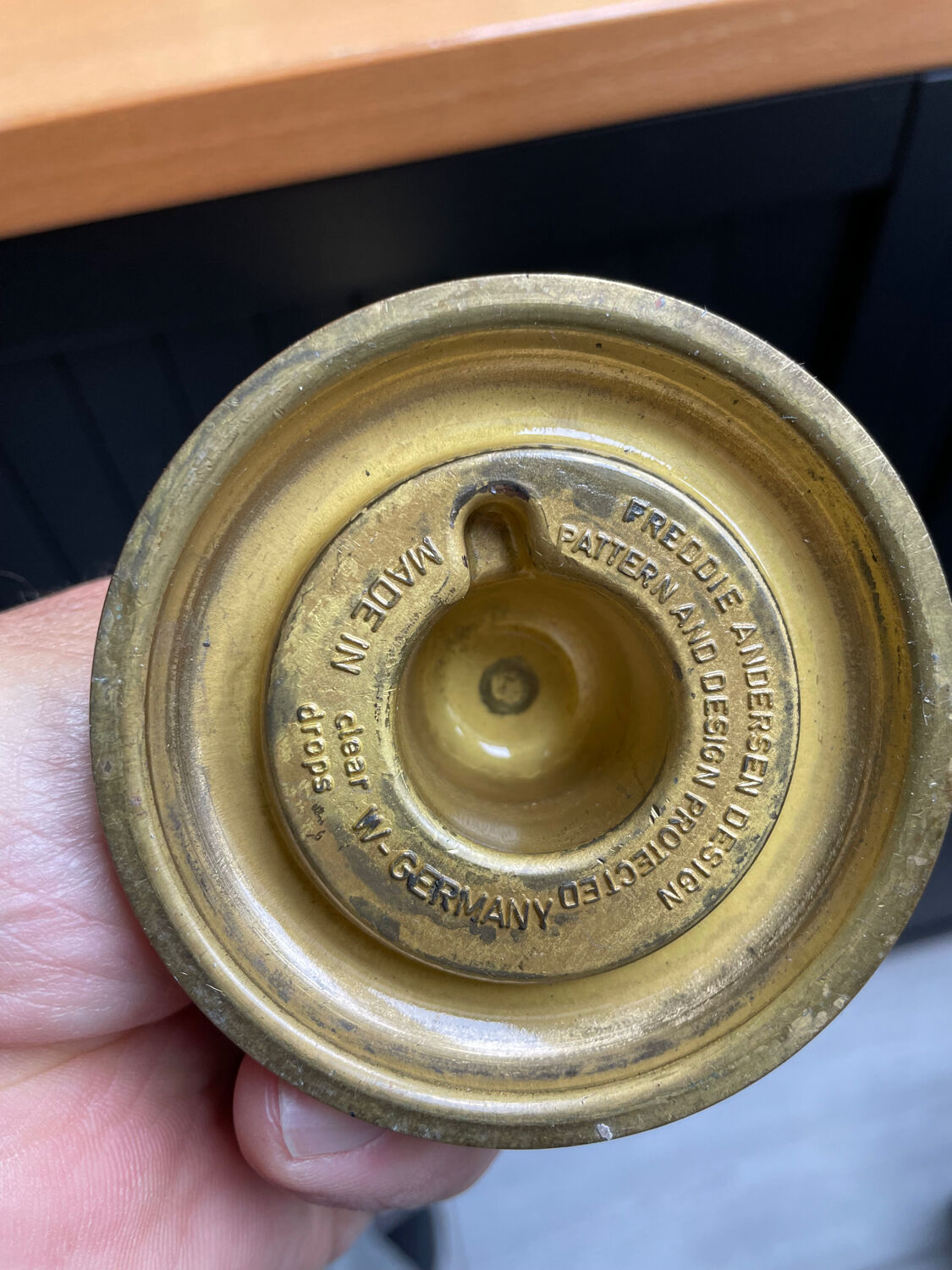 3 oil lamps Freddie Andersen "Clear Drop"