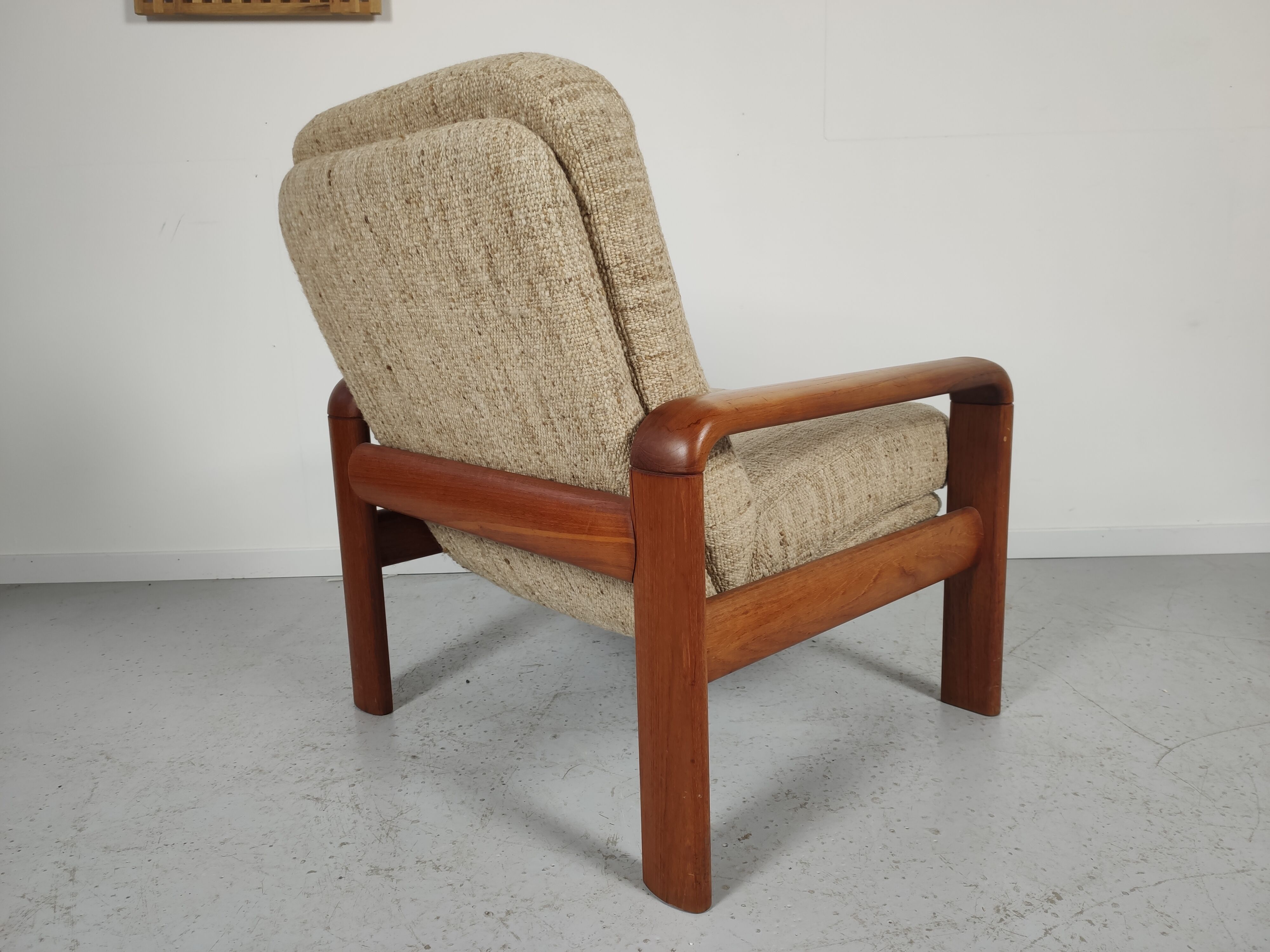 Pair of vintage Scandinavian teak chairs 1970s