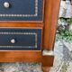 Small empire style solid mahogany writing chest of drawers
