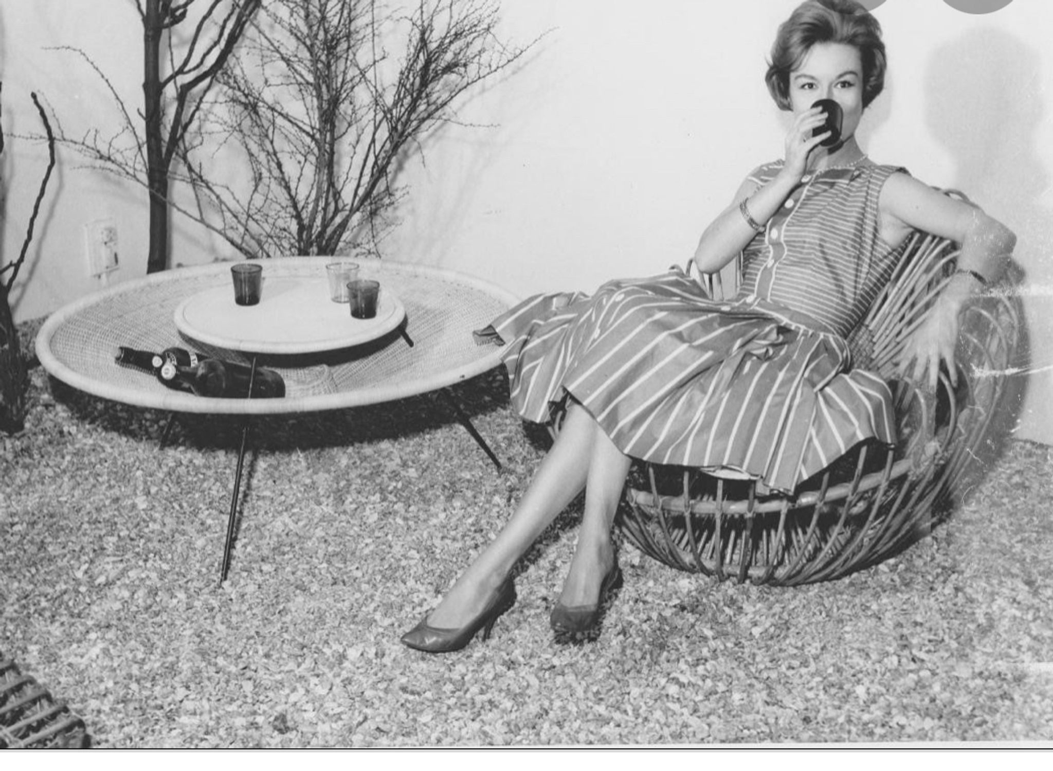 Bamboo and wicker armchair by Janine Abraham & Jan Dirk Rol 1958
