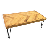 Table basse artisanale design industriel