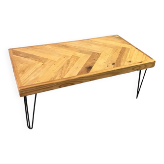 Handcrafted industrial design coffee table