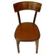 Bistro Wood Chairs, Set of Six, Italy 1950