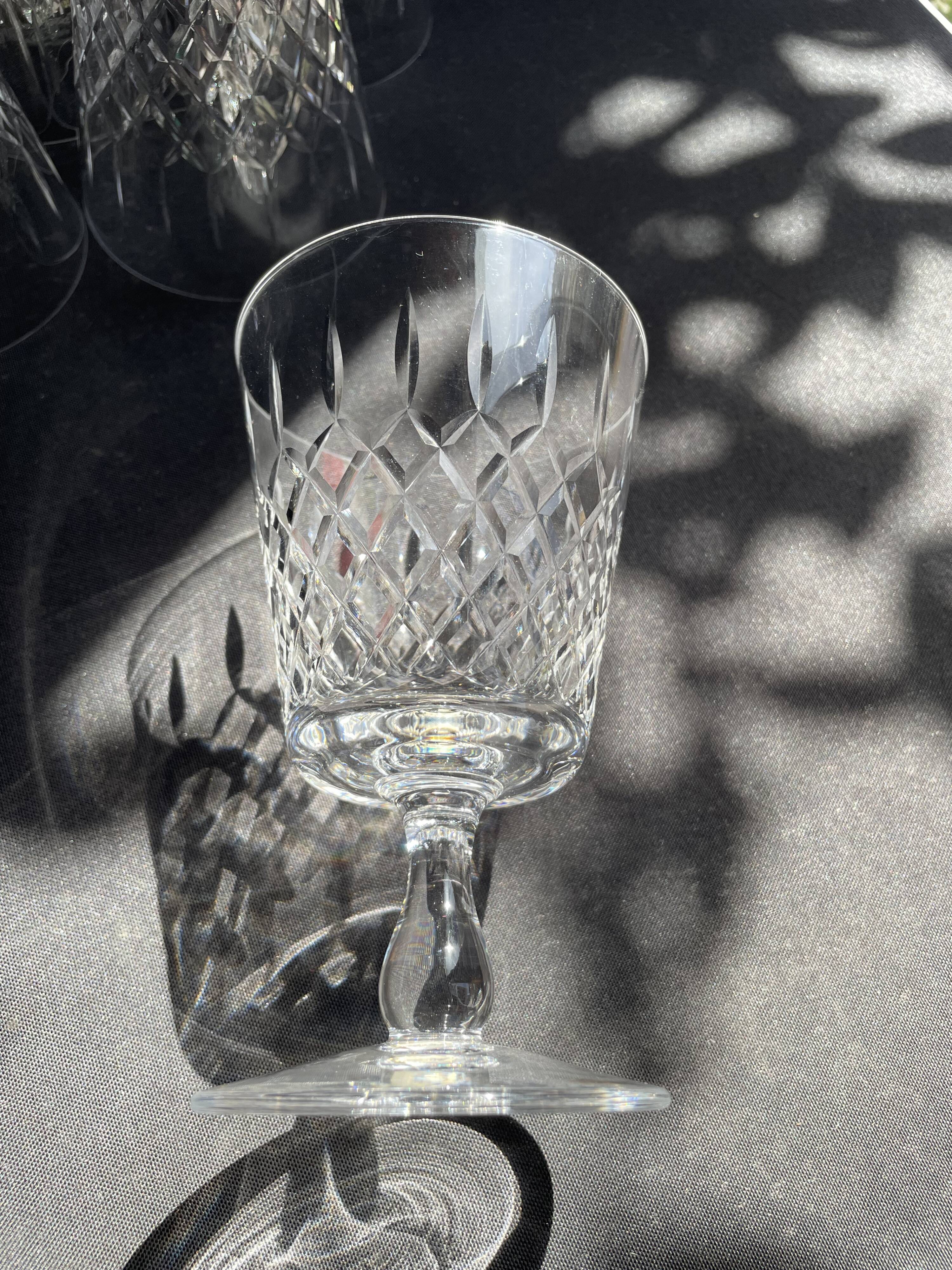 6 water glasses – Lorraine crystal factory in Lemberg (1925-1997)