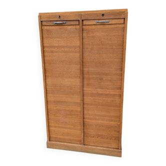 Curtain-top filing cabinet