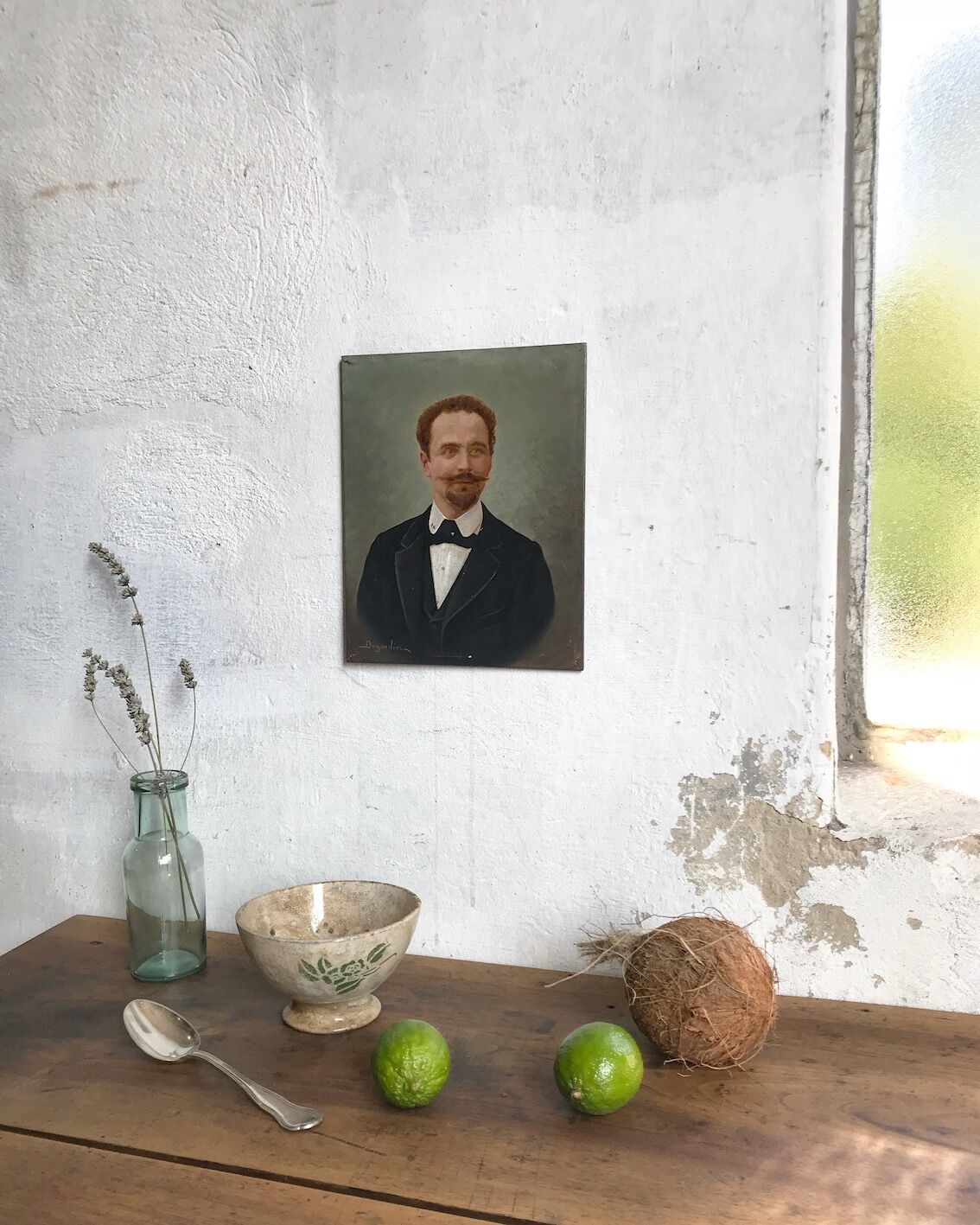 Portrait in oil L. DUGARDIN